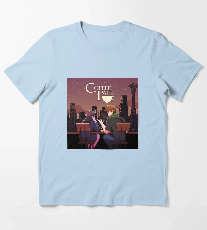 Coffee talk T-Shirt Sky Blue