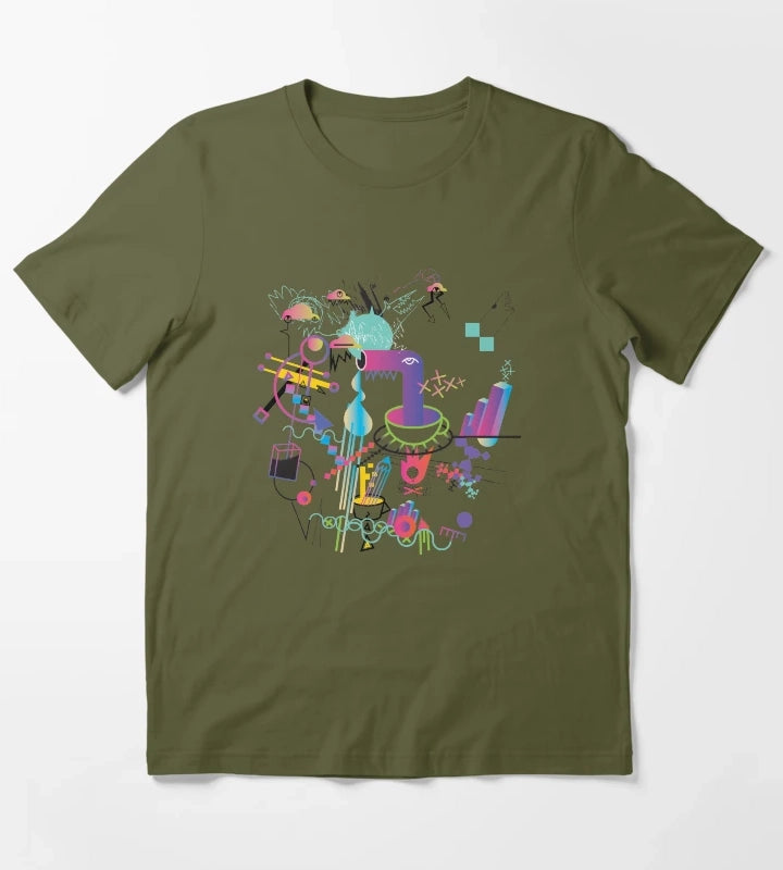Coffee too late T-Shirt Olive Green