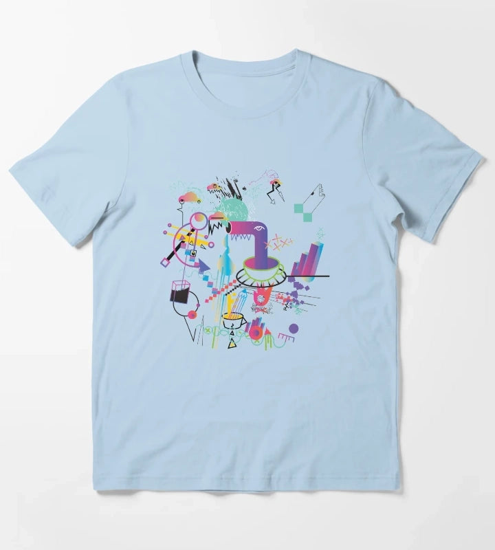 Coffee too late T-Shirt Sky Blue