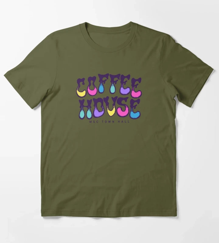 Coffeehouse Groovy T-Shirt Olive Green