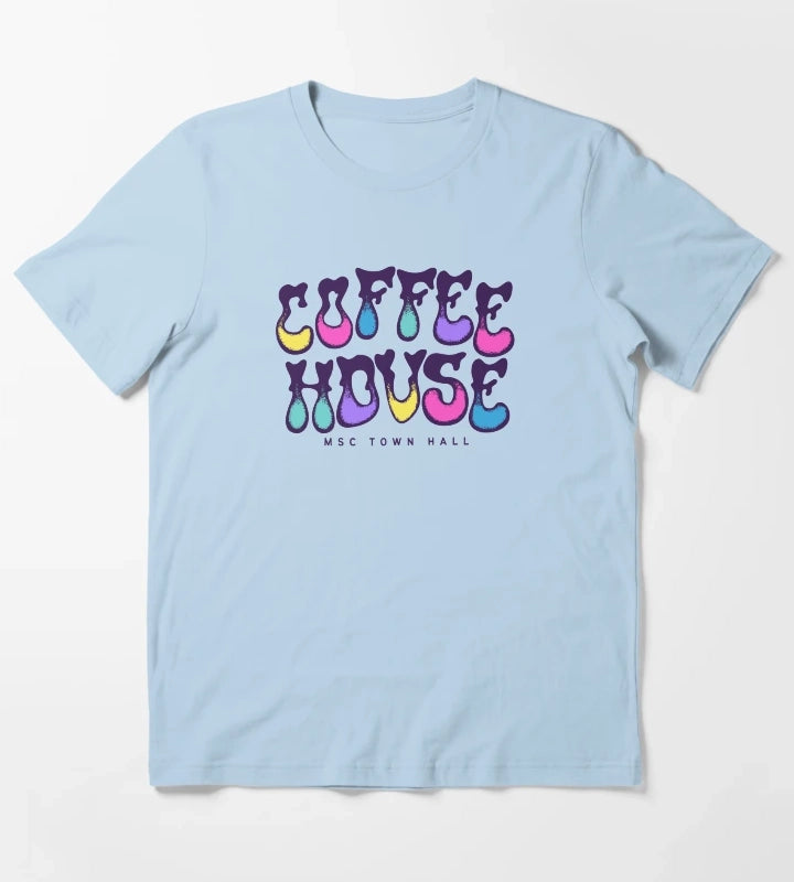 Coffeehouse Groovy T-Shirt Sky Blue