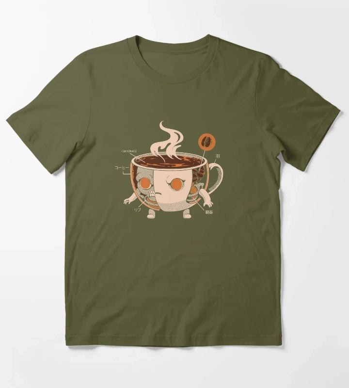 Coffeezilla Xray T-Shirt Olive Green