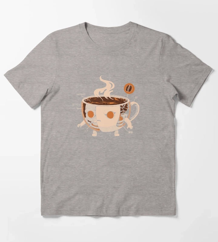 Coffeezilla Xray T-Shirt Heather Grey