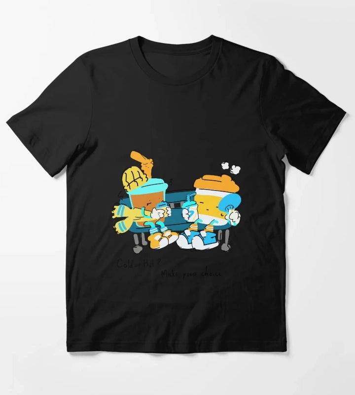 Cold or Hot Make Your Choice Coffee Doodle T-Shirt
