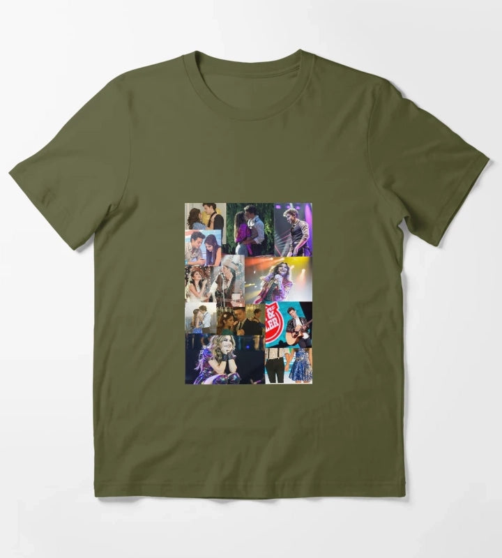 Collage lutteo ruggarol soy Luna live T-Shirt Olive Green