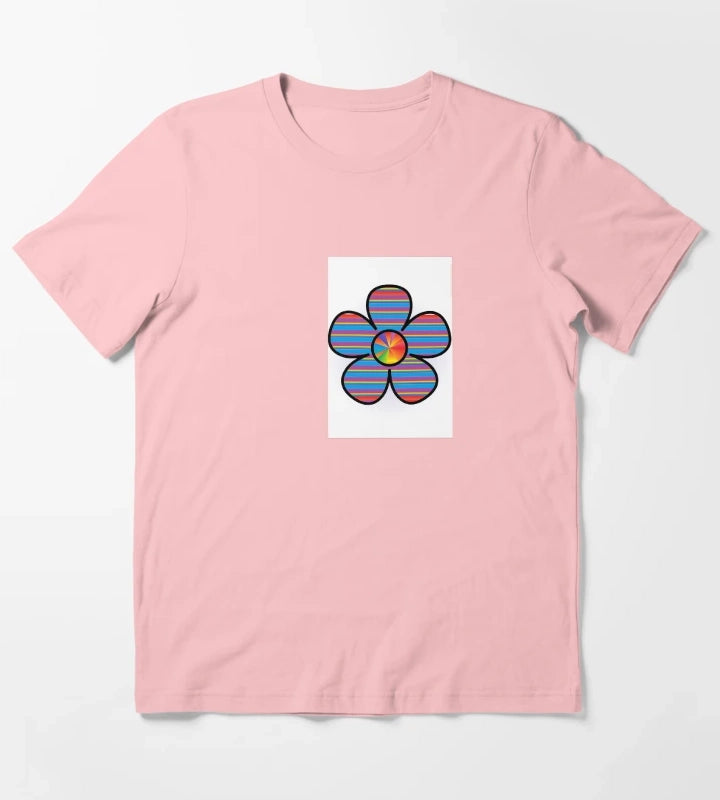 Colorful daisy T-Shirt Dark Grey