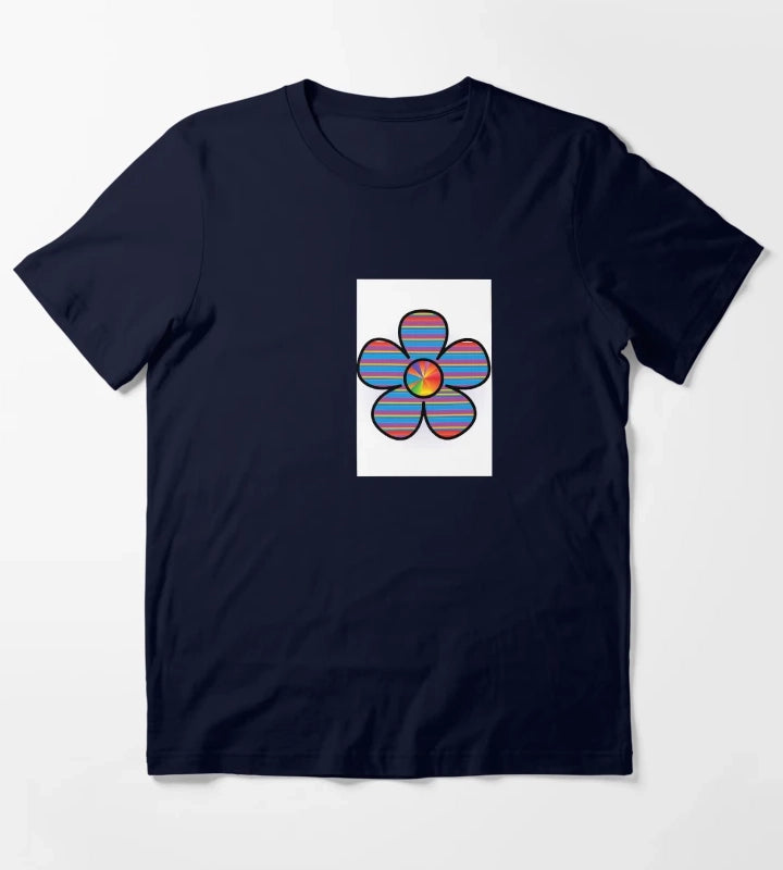 Colorful daisy T-Shirt Navy