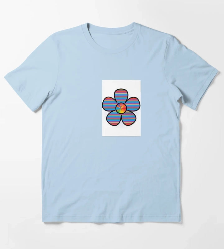 Colorful daisy T-Shirt Sky Blue