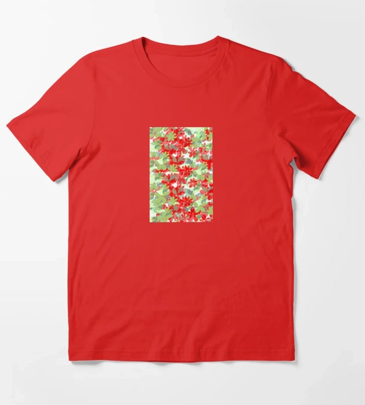 Colorful daisy flowers T-Shirt Red