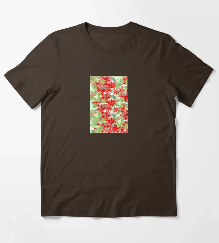Colorful daisy flowers T-Shirt Brown