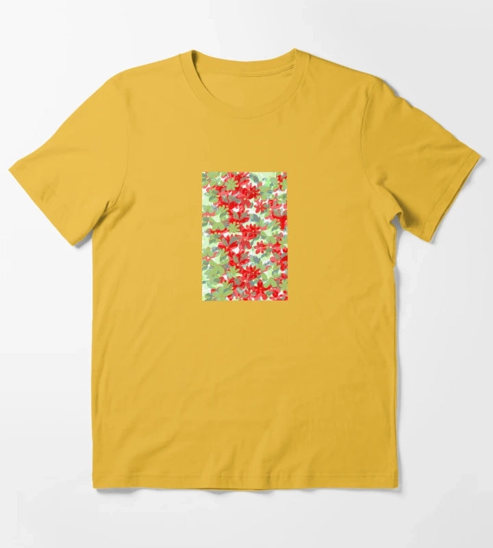 Colorful daisy flowers T-Shirt Yellow