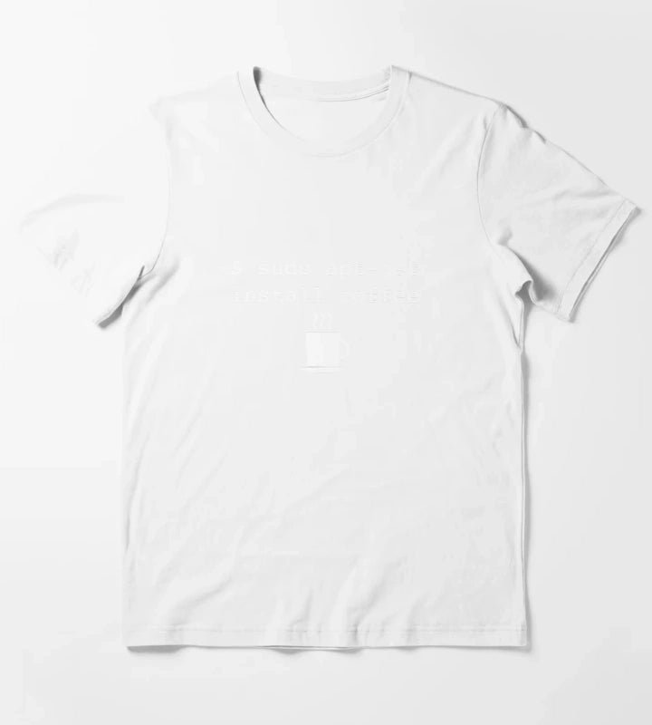 Command Line Coffee Install T-Shirt White