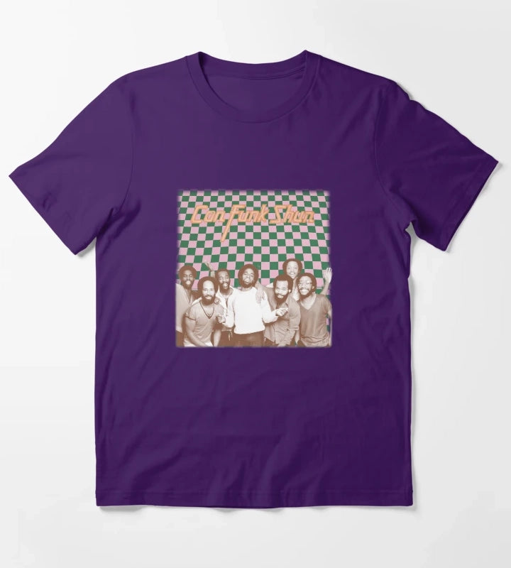 ConFunkShun Retro Aesthetic Design T-Shirt Purple