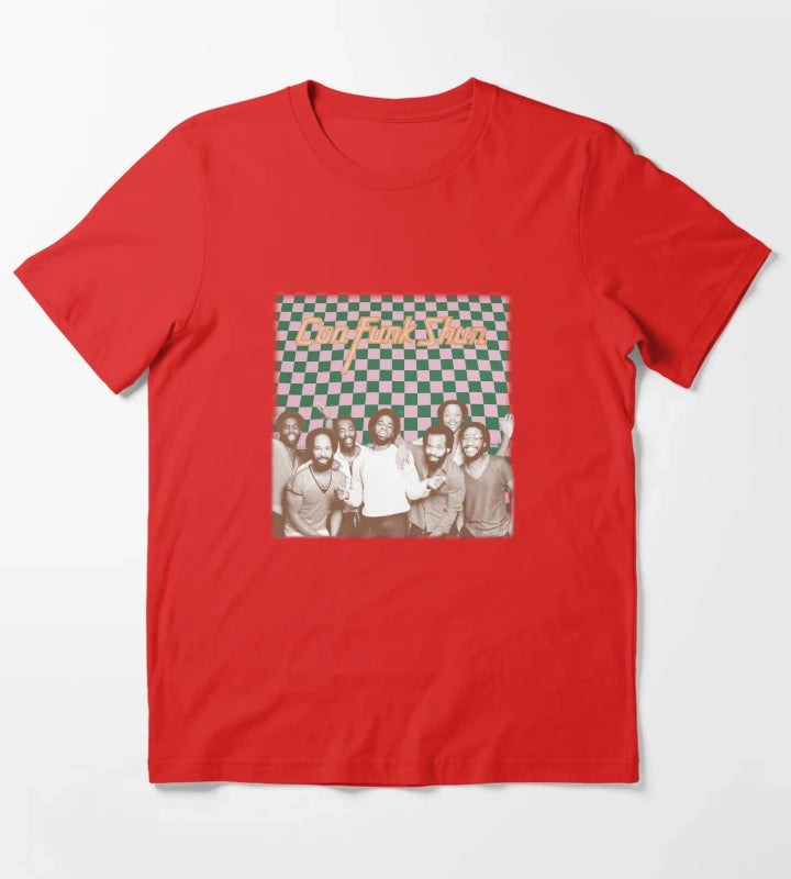 ConFunkShun Retro Aesthetic Design T-Shirt Red