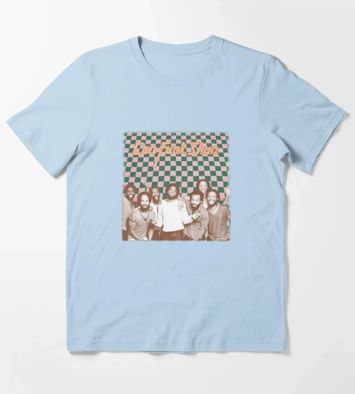 ConFunkShun Retro Aesthetic Design T-Shirt Sky Blue