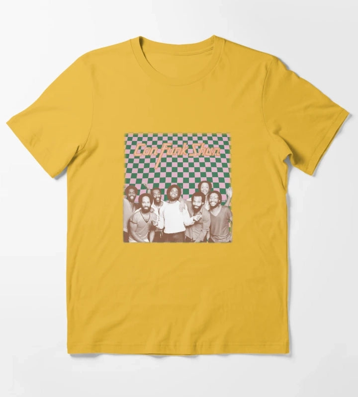 ConFunkShun Retro Aesthetic Design T-Shirt Yellow