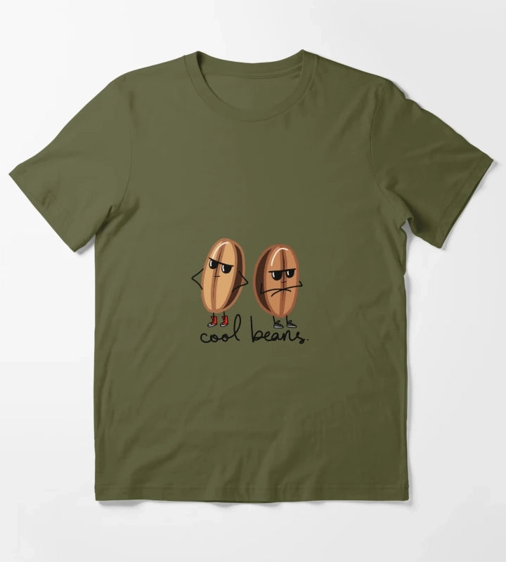Cool Beans T-Shirt Olive Green