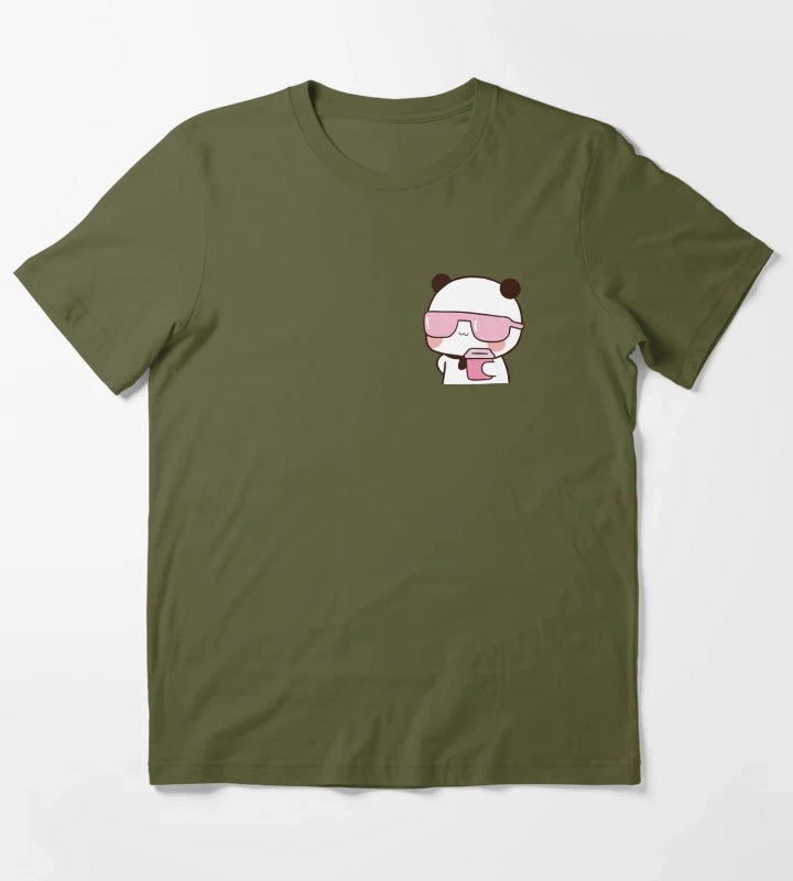 Cool Bubu Drinking T-Shirt Olive Green