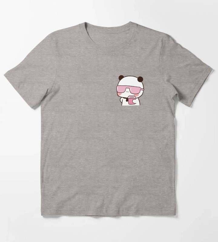 Cool Bubu Drinking T-Shirt Heather Grey