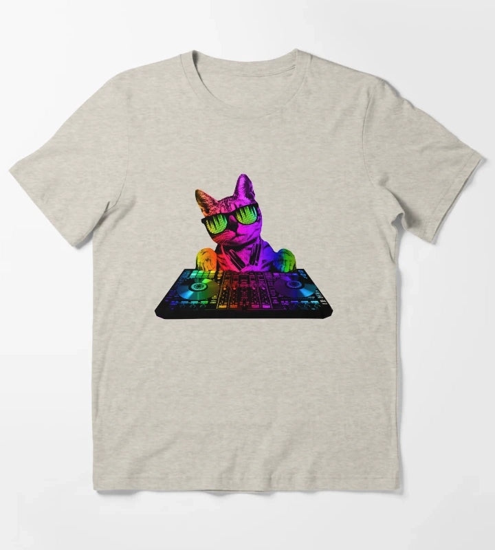 Cool Cat DJ T-Shirt Cream
