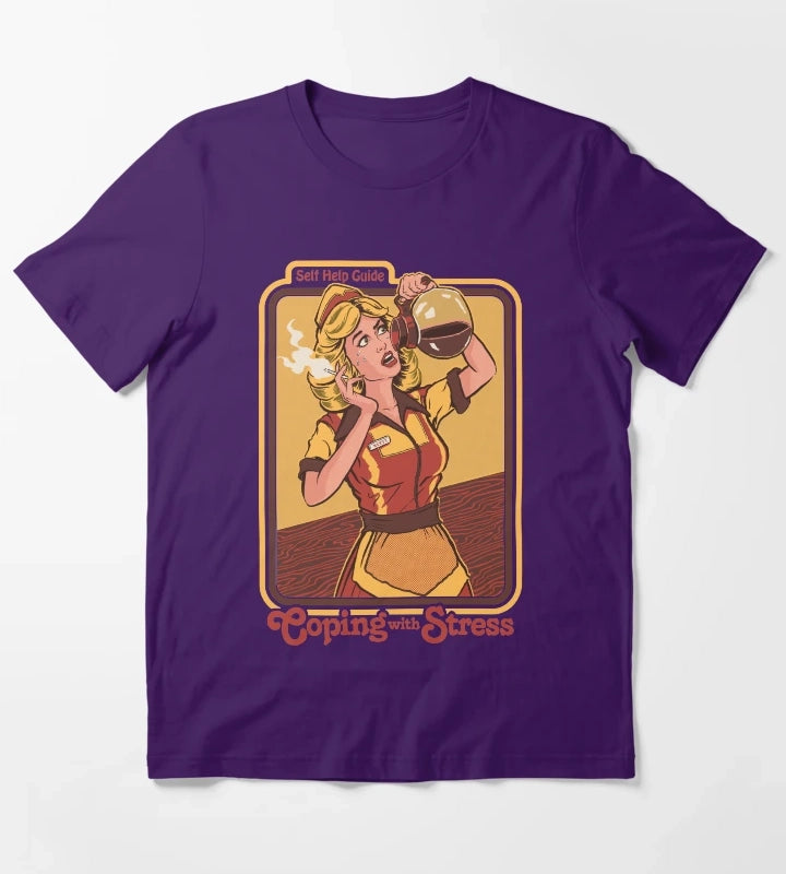 Coping With Stress T-Shirt Purple