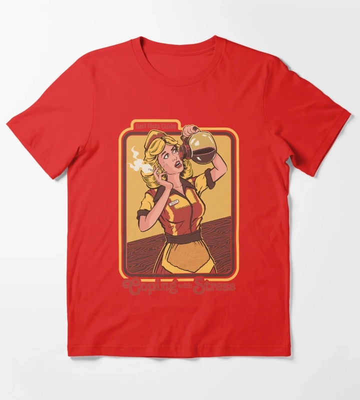 Coping With Stress T-Shirt Red
