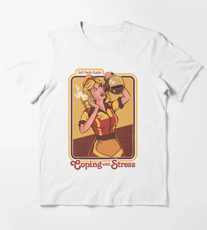 Coping With Stress T-Shirt White