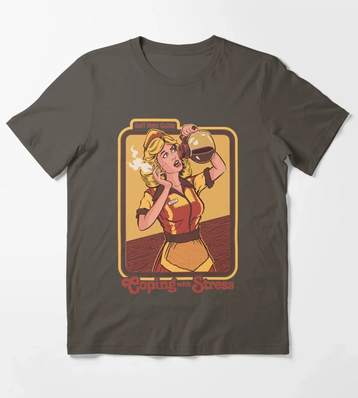 Coping With Stress T-Shirt Dark Grey
