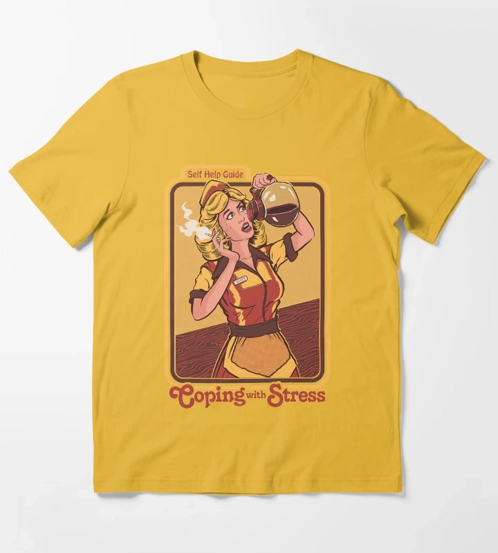 Coping With Stress T-Shirt Yellow