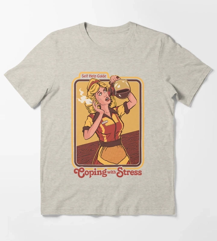 Coping With Stress T-Shirt Cream