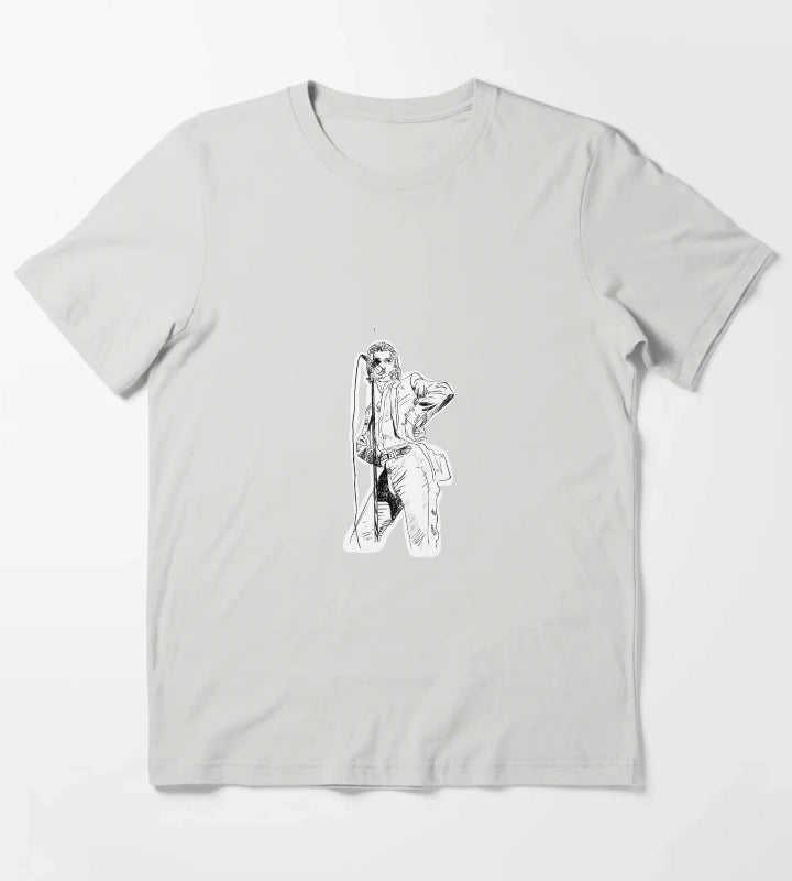 Copy of Alex Turner drawing T-Shirt Light Grey