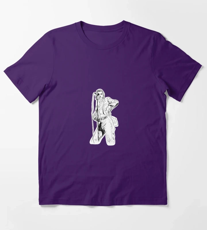 Copy of Alex Turner drawing T-Shirt Purple