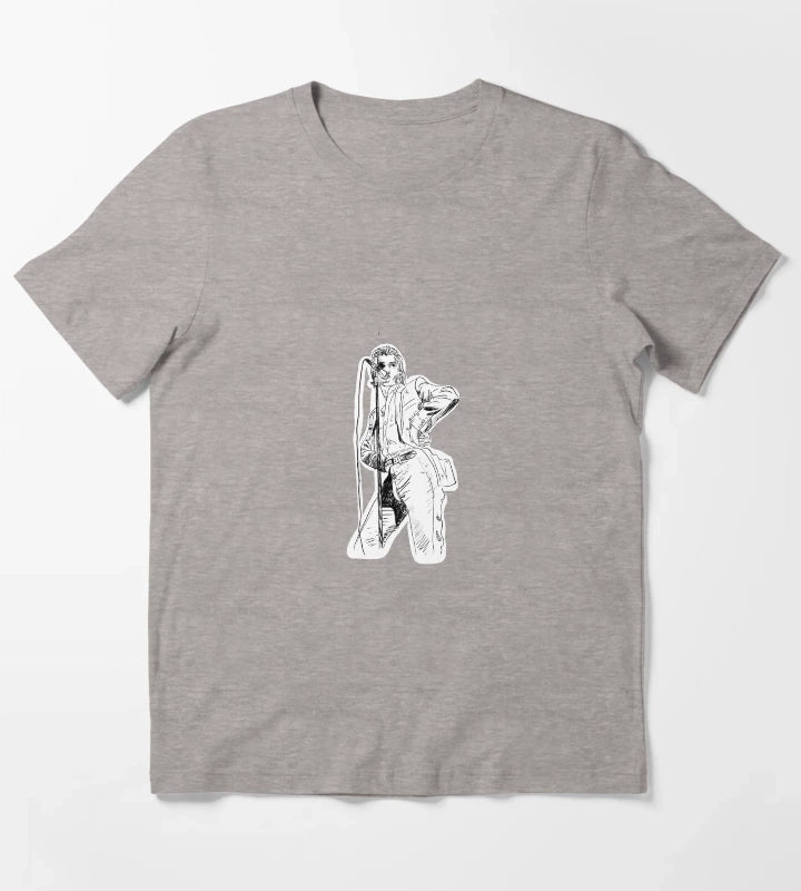 Copy of Alex Turner drawing T-Shirt Heather Grey