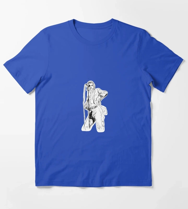 Copy of Alex Turner drawing T-Shirt Blue
