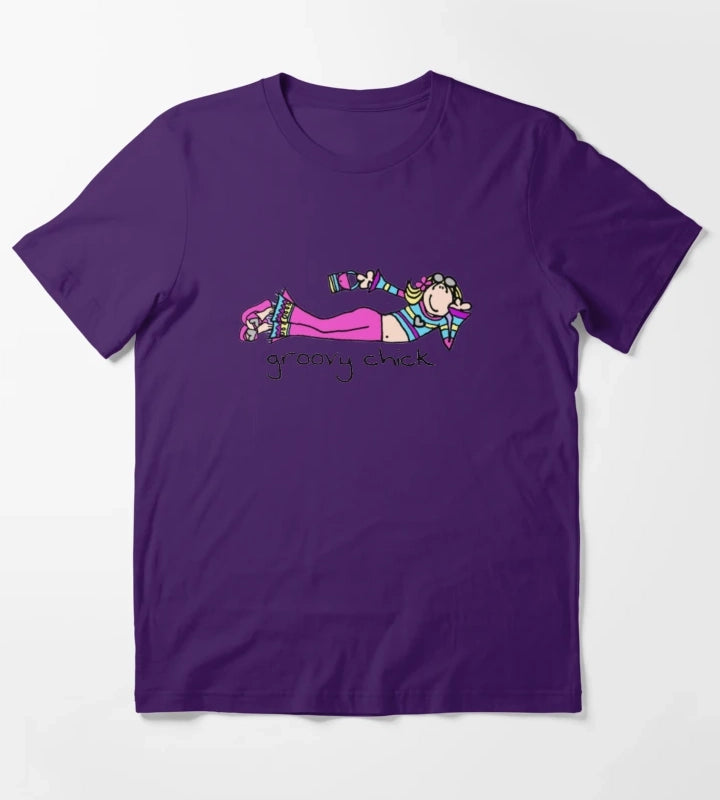 Copy of Exclusive Groovy Chick T-Shirt Purple