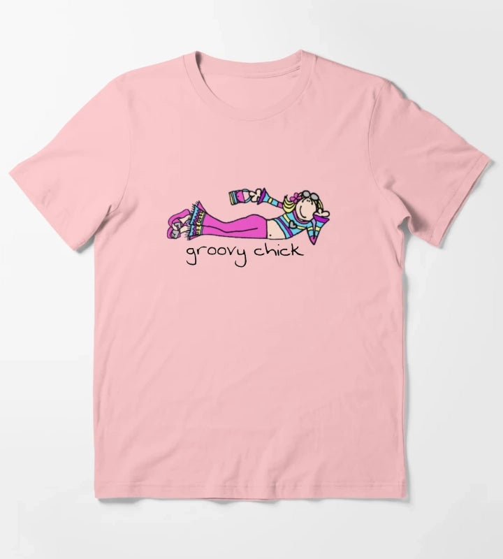 Copy of Exclusive Groovy Chick T-Shirt Dark Grey