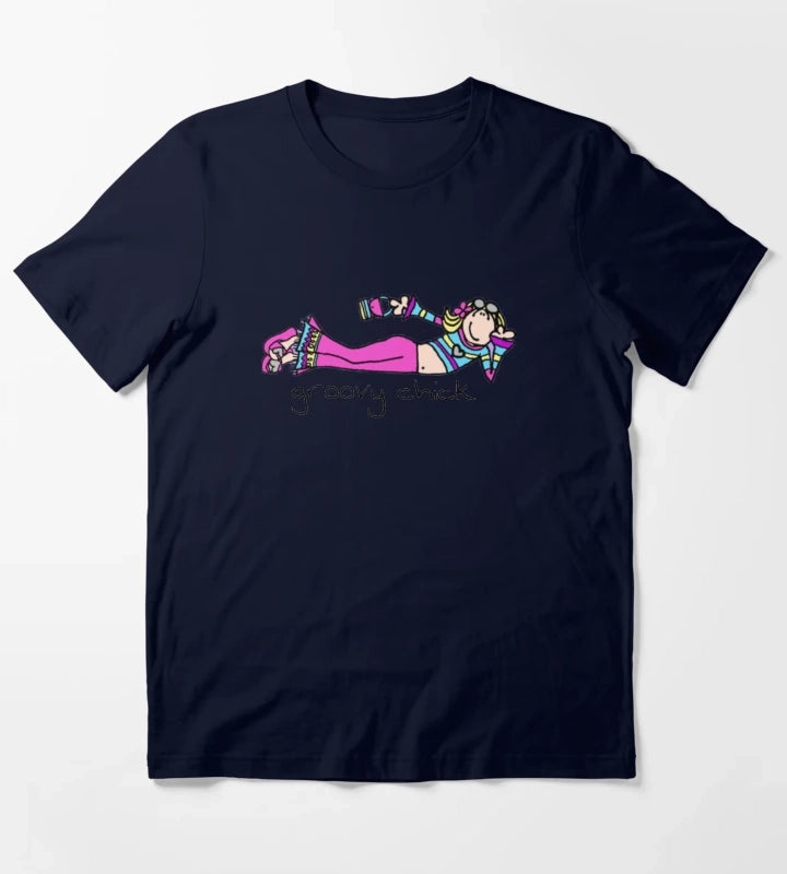 Copy of Exclusive Groovy Chick T-Shirt Navy