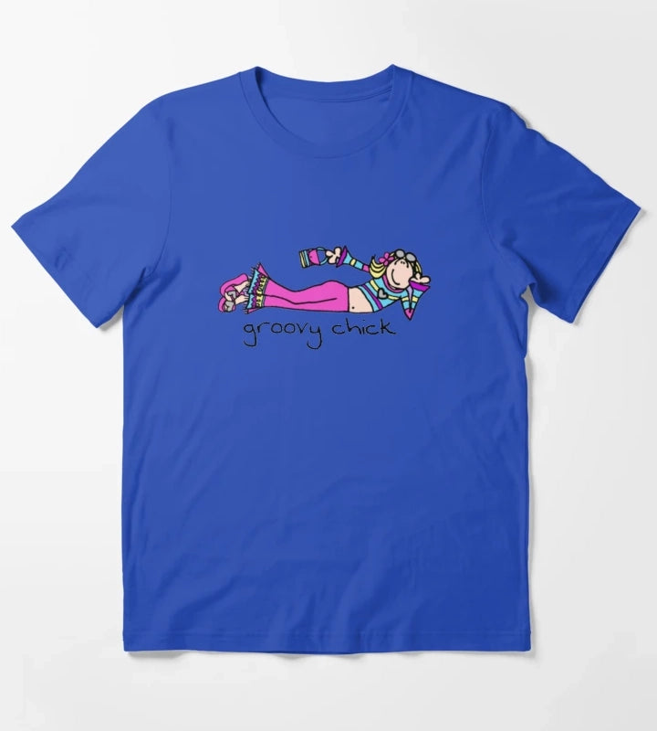 Copy of Exclusive Groovy Chick T-Shirt Blue