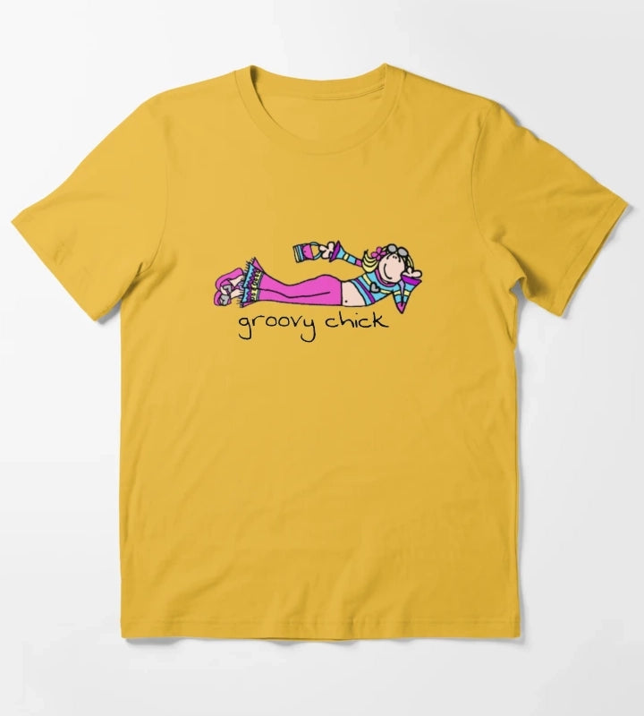Copy of Exclusive Groovy Chick T-Shirt Yellow