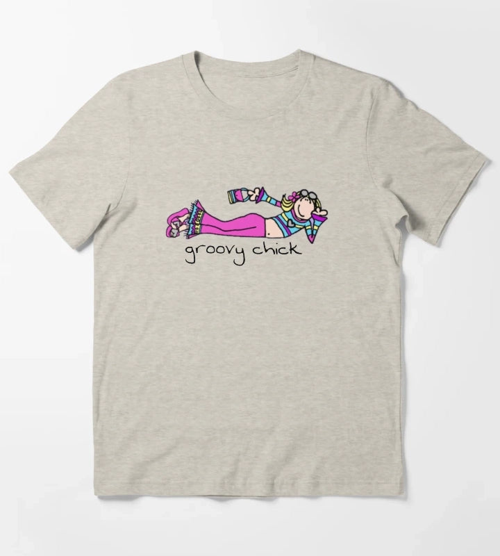 Copy of Exclusive Groovy Chick T-Shirt Cream