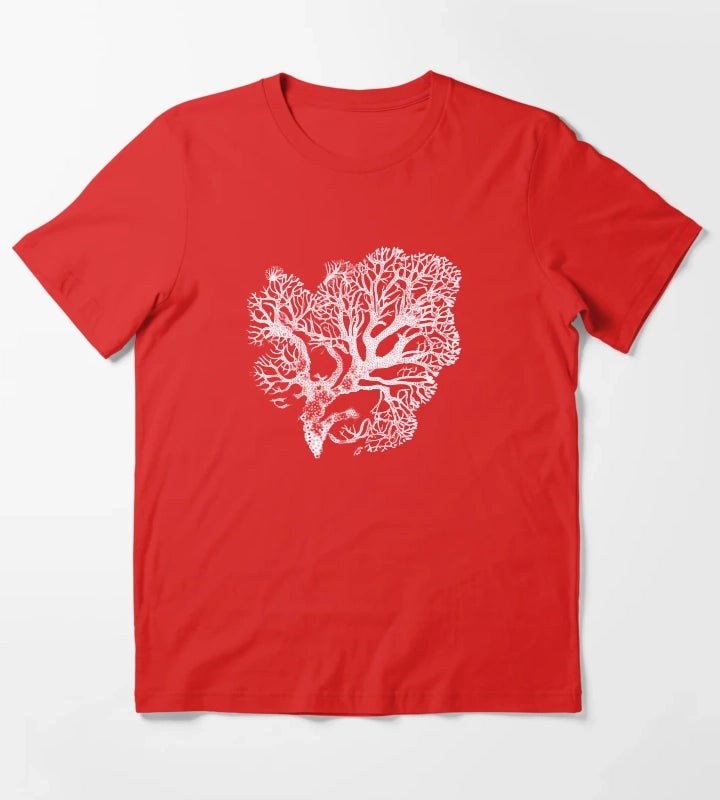 Coral Reef Coastal Cowgirl Pink T-Shirt Red