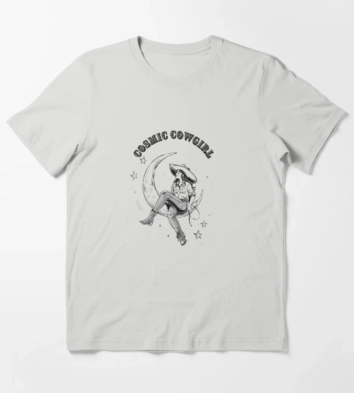 Cosmic Cowgirl T-Shirt Light Grey