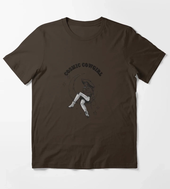 Cosmic Cowgirl T-Shirt Brown