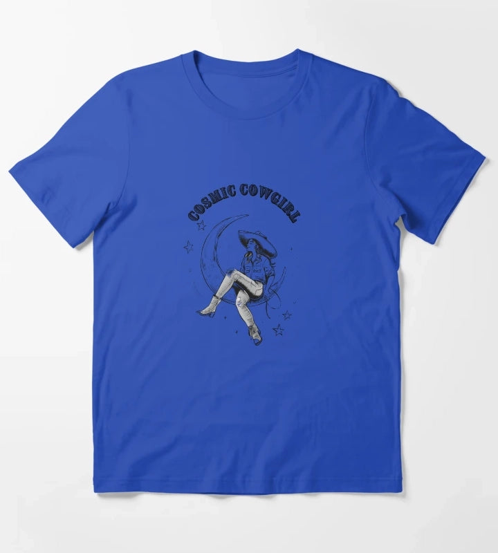 Cosmic Cowgirl T-Shirt Blue