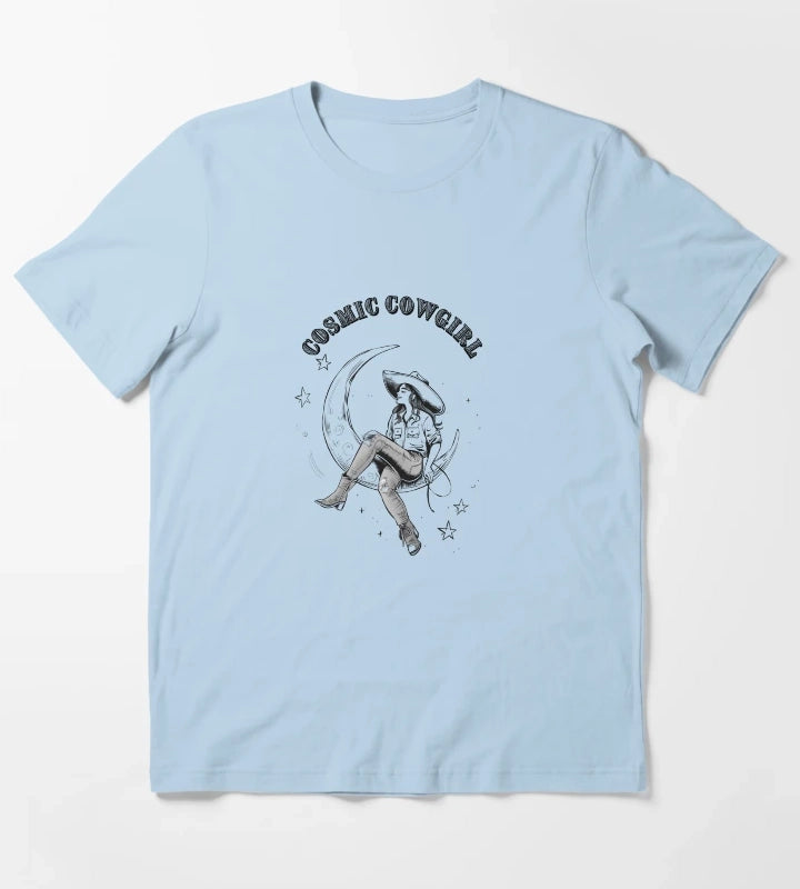 Cosmic Cowgirl T-Shirt Sky Blue