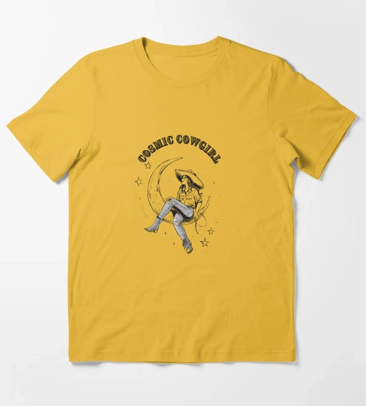 Cosmic Cowgirl T-Shirt Yellow