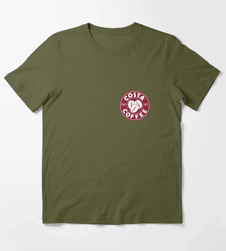 Costa Coffee T-Shirt Olive Green