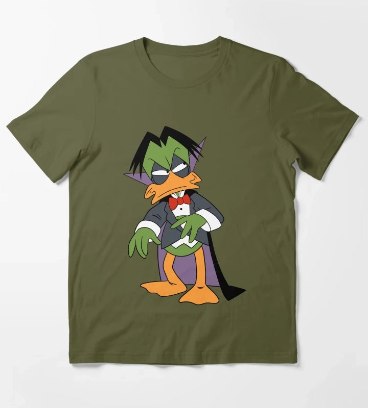 Count Duckula T-Shirt Olive Green