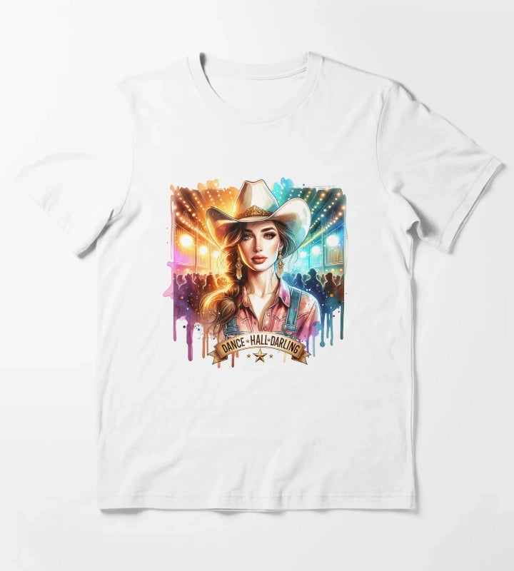 Country Cowgirl Hustle Spirit Apparel Tshirts Mugs Stickers More T-Shirt White