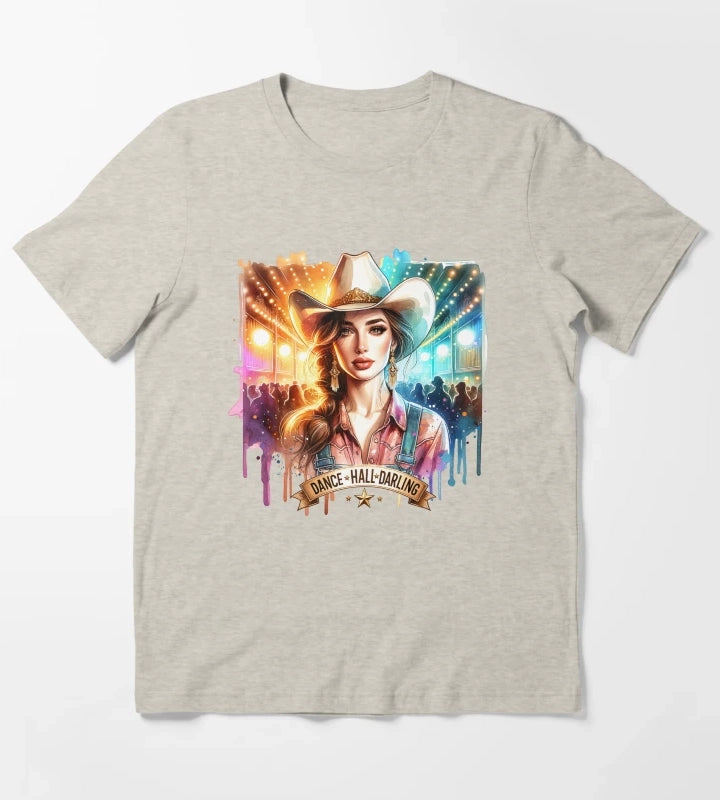 Country Cowgirl Hustle Spirit Apparel Tshirts Mugs Stickers More T-Shirt Cream